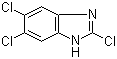 structure of CAS# 16865-11-5, 2,5,6-Trichlorobenzimidazole