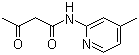 N-(4-甲基-2-吡啶基)-3-氧代丁酰胺分子结构 (CAS 16867-45-1)