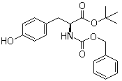 structure of CAS# 16881-33-7, N-(Benzyloxycarbonyl)-L-tyrosine tert-butyl ester