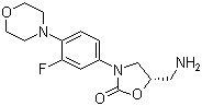 structure of CAS# 168828-90-8, (S)-5-(氨基甲基)-3-(3-氟-4-吗啉基苯基)-2-噁唑烷酮