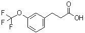 structure of CAS# 168833-77-0, 3-(三氟甲氧基)苯丙酸