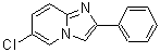 6-氯-2-苯基咪唑并[1,2-a]吡啶分子结构 (CAS 168837-18-1)