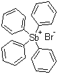 四苯基溴化锑分子结构 (CAS 16894-69-2)