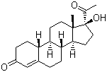 17a-羟基-19-去甲-17a-孕甾-4-烯-3,20-二酮分子结构 (CAS 16895-64-0)