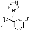(2R-顺式)-1-[[2-(3-氟苯基)-3-甲基环氧乙烷基]甲基]-1H-1,2,4-三唑分子结构 (CAS 168969-37-7)