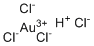 四氯金酸分子结构 (CAS 16903-35-8)