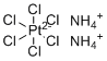 氯铂酸铵分子结构 (CAS 16919-58-7)
