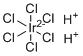 structure of CAS# 16941-92-7, 氯铱酸(六水)
