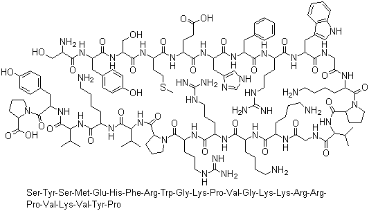 替可克肽分子结构 (CAS 16960-16-0)