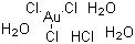 structure of CAS# 16961-25-4, 四氯金酸三水合物