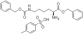 structure of CAS# 16964-83-3, N6-苄氧羰酰基-L-赖氨酸苄酯对甲苯磺酸