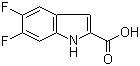 CAS 登录号：169674-35-5, 5,6-二氟吲哚-2-羧酸