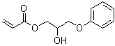 2-羟基-3-苯氧基丙基丙烯酸酯分子结构 (CAS 16969-10-1)