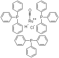 structure of CAS# 16971-33-8, 三(三苯基膦)羰基氢氯化钌(II)