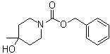 4-羟基-4-甲基哌啶-1-羧酸苄酯分子结构 (CAS 169750-57-6)