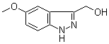 5-甲氧基-1H-吲唑-3-甲醇分子结构 (CAS 169789-36-0)