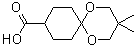 3,3-二甲基-1,5-二氧杂螺[5.5]十一烷-9-羧酸分子结构 (CAS 169822-66-6)