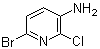 6-溴-2-氯吡啶-3-胺分子结构 (CAS 169833-70-9)