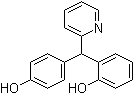 structure of CAS# 16985-05-0, 2-[(4-羟基苯基)-2-吡啶基甲基]苯酚