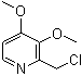 2-氯甲基-3,4-二甲氧基吡啶分子结构 (CAS 169905-10-6)