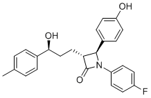 structure of CAS# 1700622-07-6, Ezetimibe Desfluoro Methyl Impurity