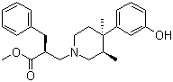 (alphaS,3R,4R)-4-(3-羟基苯基)-3,4-二甲基-alpha-苄基-1-哌啶丙酸甲酯分子结构 (CAS 170098-29-0)