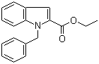 structure of CAS# 17017-66-2, 1-苄基-2-吲哚羧酸乙酯