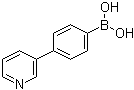 4-(吡啶-3-基)苯基硼酸分子结构 (CAS 170230-28-1)
