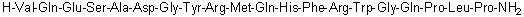 CAS # 170245-12-2, Melanotropin B (Petromyzon marinus), L-Valyl-L-glutaminyl-L-alpha-glutamyl-L-seryl-L-alanyl-L-alpha-aspartylglycyl-L-tyrosyl-L-arginyl-L-methionyl-L-glutaminyl-L-histidyl-L-phenylalanyl-L-arginyl-L-tryptophylglycyl-L-glutaminyl-L-prolyl-L-leucyl-L-prolinamide
