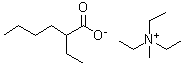2-乙基己酸三乙基甲基铵盐分子结构 (CAS 170275-23-7)