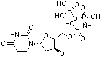 2'-脱氧尿苷 5'-(P,P',P'',P''-四氢亚胺三磷酸酯)分子结构 (CAS 170428-86-1)