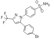CAS # 170569-93-4, 4-[5-(4-Bromophenyl)-3-(trifluoromethyl)-1H-pyrazol-1-yl]benzenesulfonamide