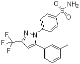4-[5-(3-甲基苯基)-3-三氟甲基-1H-吡唑-1-基]苯磺酰胺分子结构 (CAS 170570-01-1)