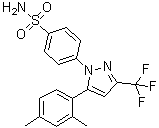 CAS 登录号：170570-09-9, 4-[5-(2,4-二甲基苯基)-3-(三氟甲基)-1H-吡唑-1-基]苯磺酰胺