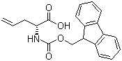 Fmoc-D-烯丙基甘氨酸分子结构 (CAS 170642-28-1)