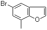structure of CAS# 170681-91-1, 5-Bromo-7-methylbenzofuran