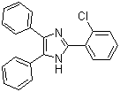 structure of CAS# 1707-67-1, 2-(2-氯苯基)-4,5-二苯基咪唑