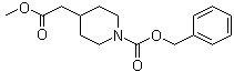 structure of CAS# 170737-53-8, 1-[苄氧羰基]-4-哌啶乙酸甲酯