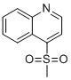 structure of CAS# 17075-20-6, 4-(Methylsulfonyl)quinoline