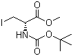 CAS 登录号：170848-34-7, (2R)-2-[(叔丁氧羰基)氨基]-3-碘丙酸甲酯