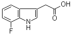 structure of CAS# 170893-02-4, 7-Fluoro-1H-indole-3-acetic acid