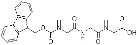 structure of CAS# 170941-79-4, N-[N-[N-[(9H-芴-9-基甲氧基)羰基]甘氨酰基]甘氨酰基]-甘氨酸