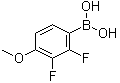 structure of CAS# 170981-41-6, 2,3-二氟-4-甲氧基苯硼酸