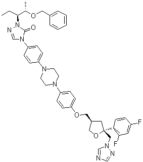 O-苄基泊沙康唑分子结构 (CAS 170985-86-1)