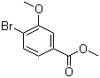structure of CAS# 17100-63-9, 4-溴-3-甲氧基苯甲酸甲酯