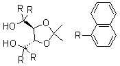structure of CAS# 171086-52-5, (4S,5S)-2,2-Dimethyl-alpha,alpha,alpha',alpha'-tetra(1-nephthyl)-1,3-dioxolane-4,5-dimethanol