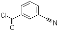 3-氰基苯甲酰氯分子结构 (CAS 1711-11-1)