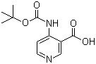 4-[(叔丁氧羰基)氨基]烟酸分子结构 (CAS 171178-34-0)
