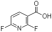 2,6-二氟烟酸分子结构 (CAS 171178-50-0)