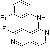 N-(3-溴苯基)-6-氟-吡啶并[3,4-d]嘧啶-4-胺分子结构 (CAS 171179-03-6)